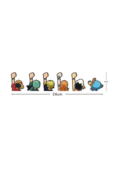 Choice1 Bandai 38cm B 28/38/57cm Anime One Piece Car Sticker Anime Luffy Back...