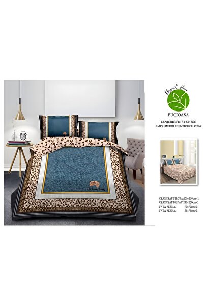 naniland.ro 5D Finet Duvet Cover Set 2 Persons 6 Pieces Without Stretchy 200x...
