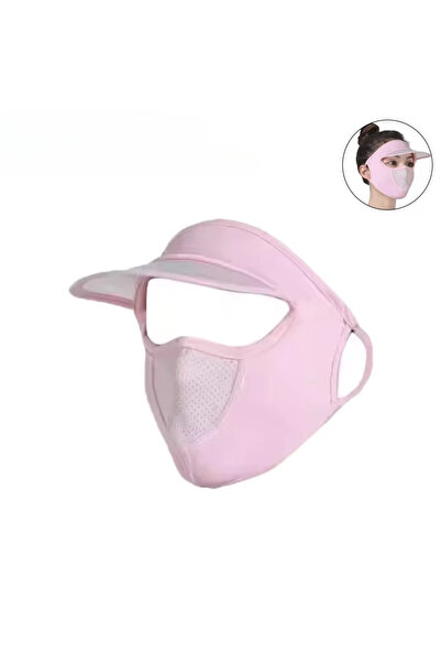 Choice1 Pink Summer Sunscreen Ice Silk Mask UV Protection Face Cover Sunscree...