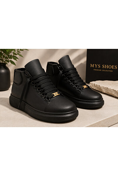 MYSSHOES Men's Boots Black 4 cm Heeled