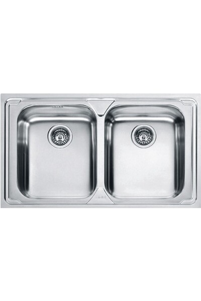 Franke Logica LOX 620 Λείος Νεροχύτης Inox 80cm