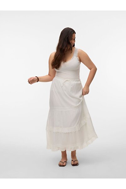 Veromoda Curve Rock VMCSANDY Hohe Taille Langer Rock