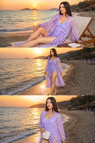 SahraAfra Kadın Uzun Kimono