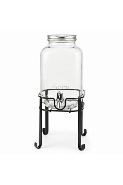 ORCHID 4 L Glass Beverage Dispenser with Metal Stand