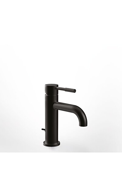 LA TORRE New Tech Black Matt Μπαταρία Νιπτήρος με Aυτόματη Βαλβίδα 12007-400