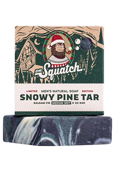 Dr Squatch Dr.Squatch Snowy Pine Tar Men's Soap 141Gr