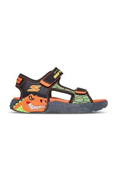SKECHERS S-Lights: Creature-Splash Çocuk Sandalet 400614L-BKOR Juststep