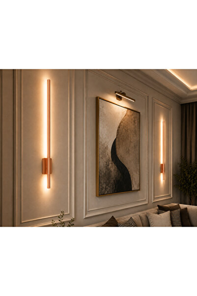 Voxify Rose Gold Copper Lavender Sconce Modern Design 80cm Daylight Electric