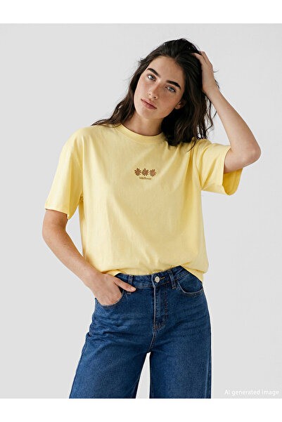 LC Waikiki Tricou pentru damă cu imprimeu cu gât crew