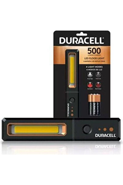 Duracell Φακός LED IPX4 με Μέγιστη Φωτεινότητα 500lm Κωδικός Κόκκινου Χρώματο...