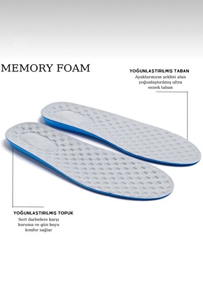 Liger Memory Foam Ayakkabı Tabanlığı Ortopedik Spor Düz Tabanlık Topuk Dikeni...