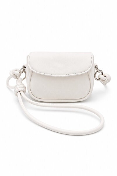 Sellini Nera White Mini Women's Shoulder Bag with Adjustable Strap