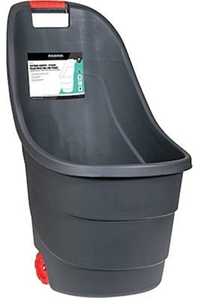 KRAUSMANN GN23486 Καρότσι Κήπου Μαύρο 60lt