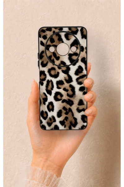 Vip Case Redmi A3 Uyumlu Leopar Derisi Desenli Silikon Kılıf