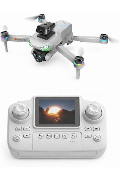 Dynego R08 Katlanabilir Drone 4K HD Çift Kamera Hareket Algılama Şarjlı Uzakt...