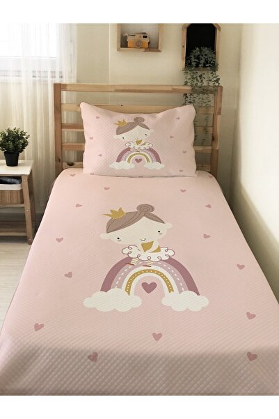 milbaygrup Rainbow and Princess Patterned Baby and Child Printed Single Pique...