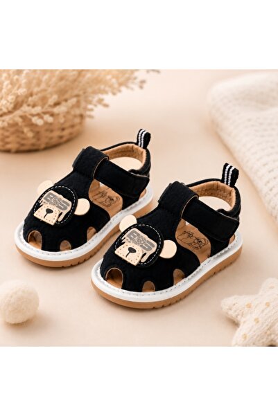 Superbaby Pentru bebelusi Sandale cu piuitoare, talpa moale, flexibila, Model...