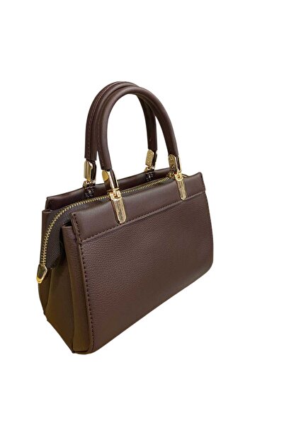 Senna Collection Simple and Stylish Accessory Detail Bag with Hand Grip and C...