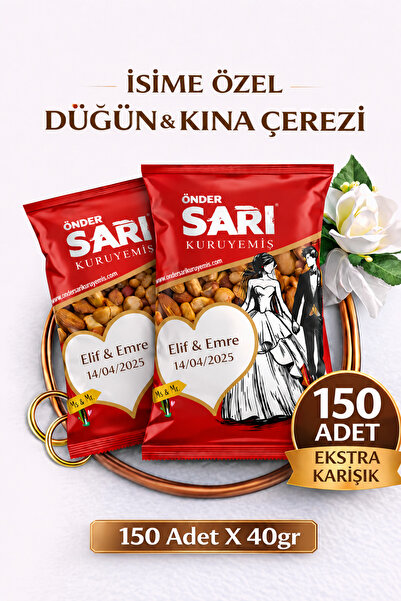 Önder Sarı Kuruyemiş Ekstra Karışık Düğün Ve Kına Çerezi Kişiselleştirebilir ...