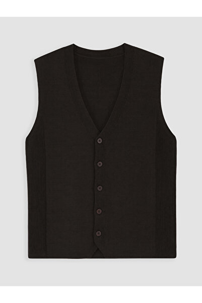 LC Waikiki Peak New Season Regular Fit V-Neck Men's Knitwear Vest