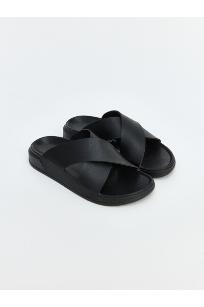 LC Waikiki Özmarka New Season Cross-Strapped Men's Slippers