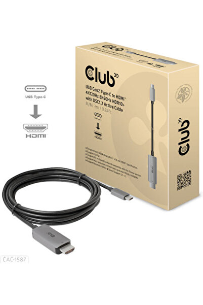 Other Club3D HDMI 2.1 Υψηλής Ταχύτητας 48Gbps 4K 120Hz HDR VRR Καλώδιο HDMI Α...