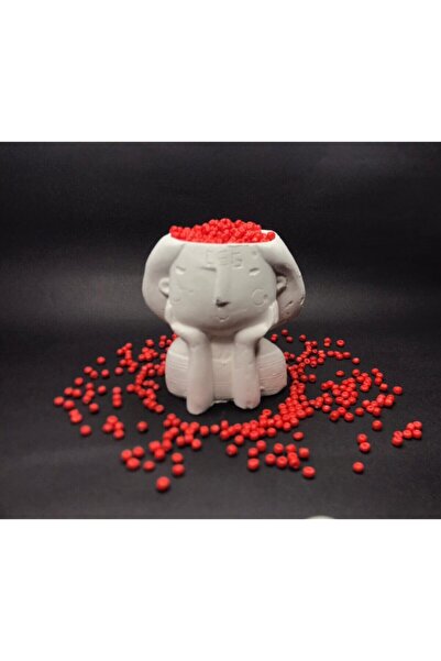 HERALDİS 4 mm Red Glass Sand Beads 50 Grams