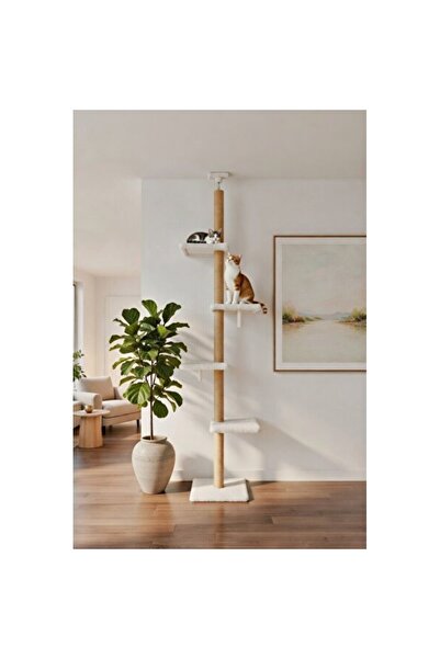 Empressco Scratching Ceiling Tower Cat House with Nail Support and Play Area