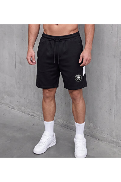 blucombin Men's Paris Sports Shorts Scuba Fabric Wide Cut