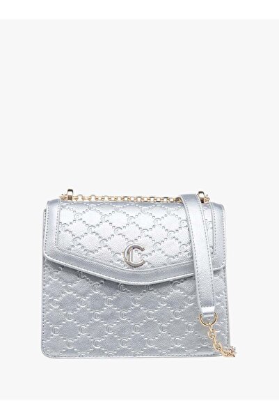 Le Confort Womens Monogram Embossed Crossbody Bag With Magnetic Closure