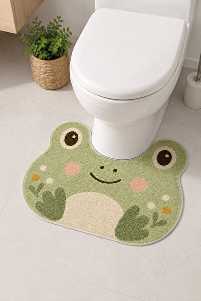 Liriya Dijital Kaymaz Yıkanabilir İkili Modern Banyo Paspası Banyo Halısı Ban...