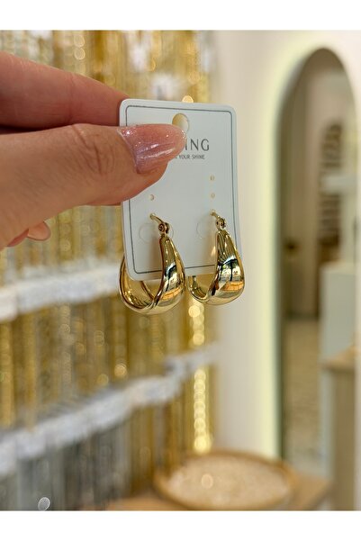SU PERİSİ TAKI BİJUTERİ Xuping Non-Plated Gold Basket Earrings