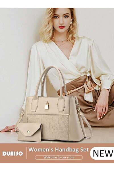 DUNISO 2PCS Women's Shoulder Tote Bag Set, Large Capacity Crossbody Bag with ...