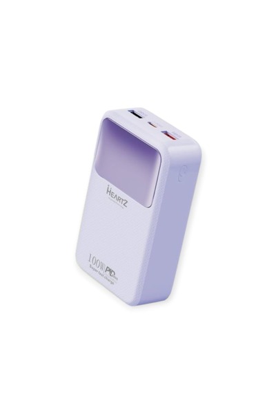HEARTZ 20000MAH 100W Süper Hızlı Şarj Destekli Powerbank Pd 27W Taşınabilir T...