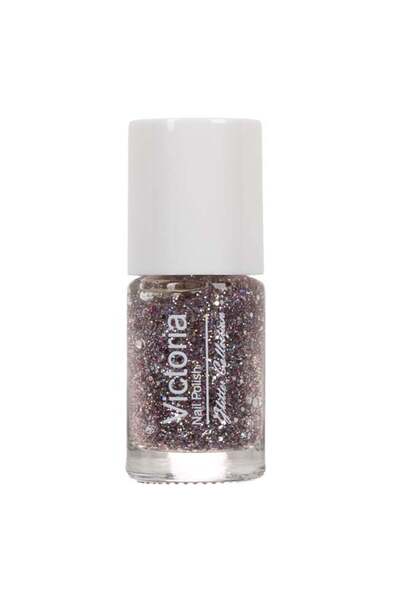 Victoria Ojă clasică, nuanță roz – de Lunga Durata Glitter Roz, 6ml | efect g...