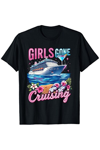 STITCHLY تي شيرت نسائي بتصميم جرافيك "Gone Cruising" 100% مستوحى من الإجازات ...