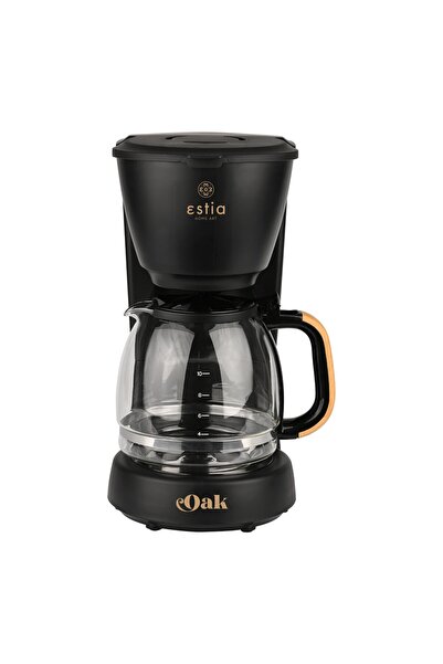 Estia Home Art ESTIA ΚΑΦΕΤΙΕΡΑ ΦΙΛΤΡΟΥ OAK ΠΛΑΣΤΙΚΗ 1000w ΜΕ ΓΥΑΛΙΝΗ ΚΑΝΑΤΑ 1...