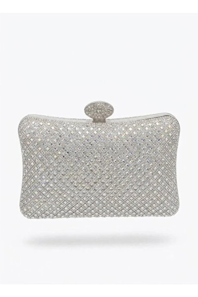VİNY Women's Luxury Crystal Evening Clutch Bag | Elegant Rhinestone Party Han...
