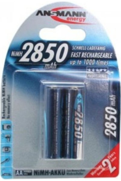 ANSMANN Επαναφορτιζόμενη Μπαταρία AA Ni-MH 2850mAh 1.2V 2 τεμάχια