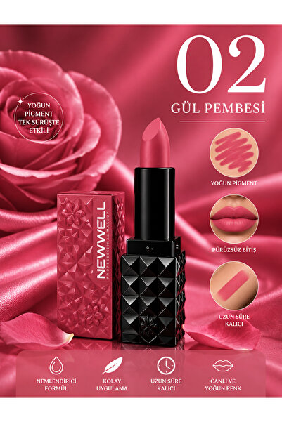 Newell Matte Lipstick Gün Boyu Kalıcı