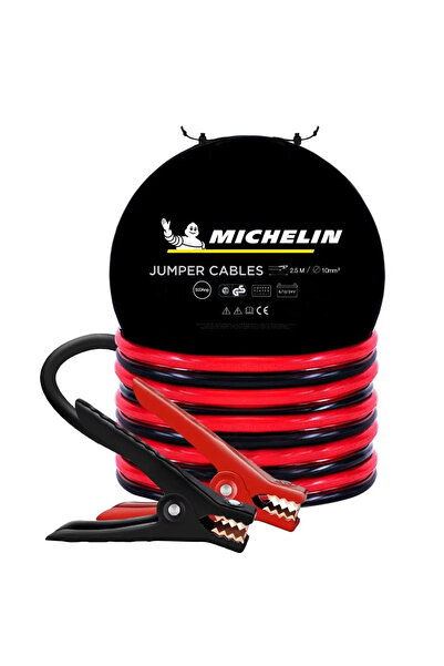 Michelin Ml4002 6V/12V/24V 500Amper 2,5Metre 10Mm² Akü Takviye Kablosu