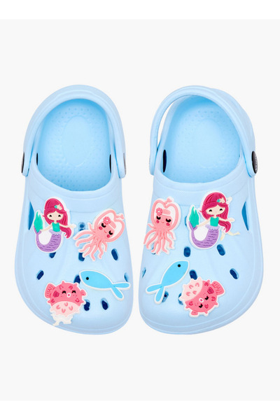 Aqua Girls Sea Creatures Jibbitz Clogs