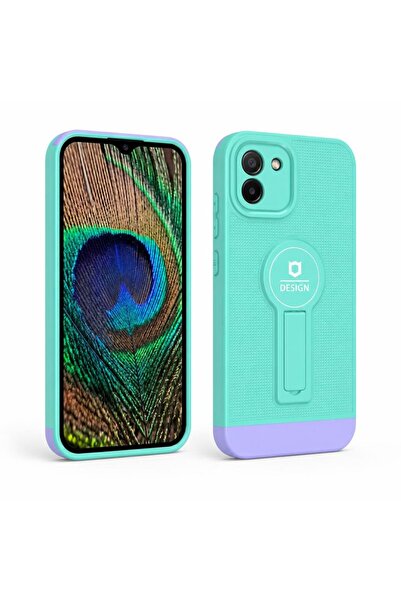 Flippy Husa Armor Design cu Stand pentru Samsung Galaxy A03, Blue/Mov, Suport...