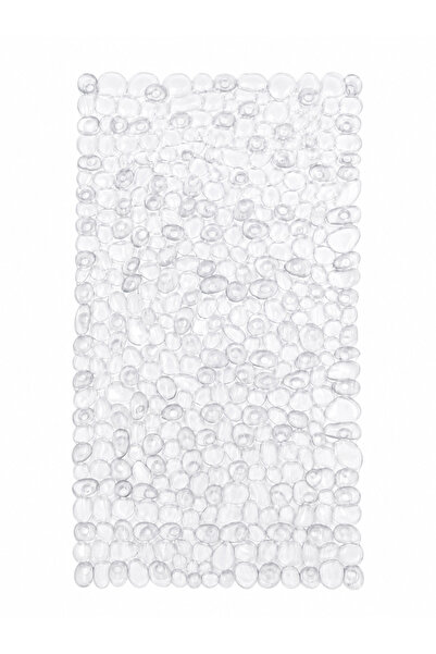 BRANDLESS Anti-slip bath mat, stone pattern, white