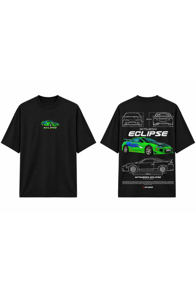 TOMRİS TASARIM Mitsubishi Eclipse JDM Oversize T-Shirt