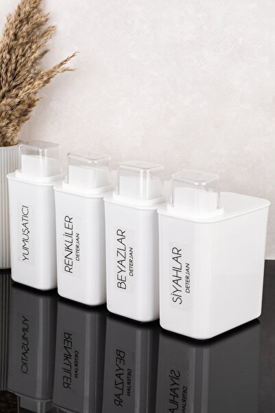 Dolkin Home Set of 4 Self-Scale Detergent Boxes Colored Whites Blacks Softene...