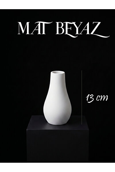 CANSEB Elegance Premium - 13cm Tall - Decorative Dry Flower Vase - Hand-Paint...