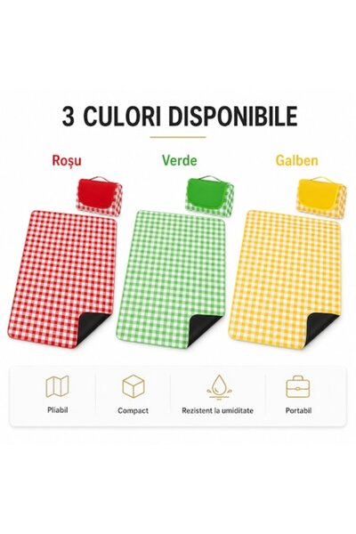 Fabrilux Сгъваема постелка за пикник Fabrilux ® 100 x 150 см, Влагоустойчив п...