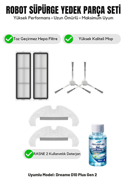Asgard Grup 2 perii laterale albe, 2 filtre, 2 mopuri, 1 detergent compatibil...