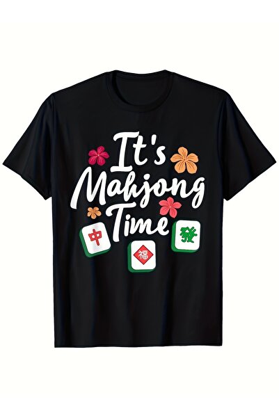 12 Teknoloji Black Shortsleeved Fun Tshirt 'It'S Time' Colorful Playful Desig...